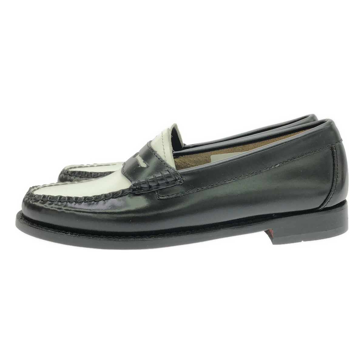 【新品】  G.H.BASS / ジーエイチバス | WEEJUNS PENNY LOAFERS ペニーローファー | US4.5 | ブラック/ホワイト | レディース