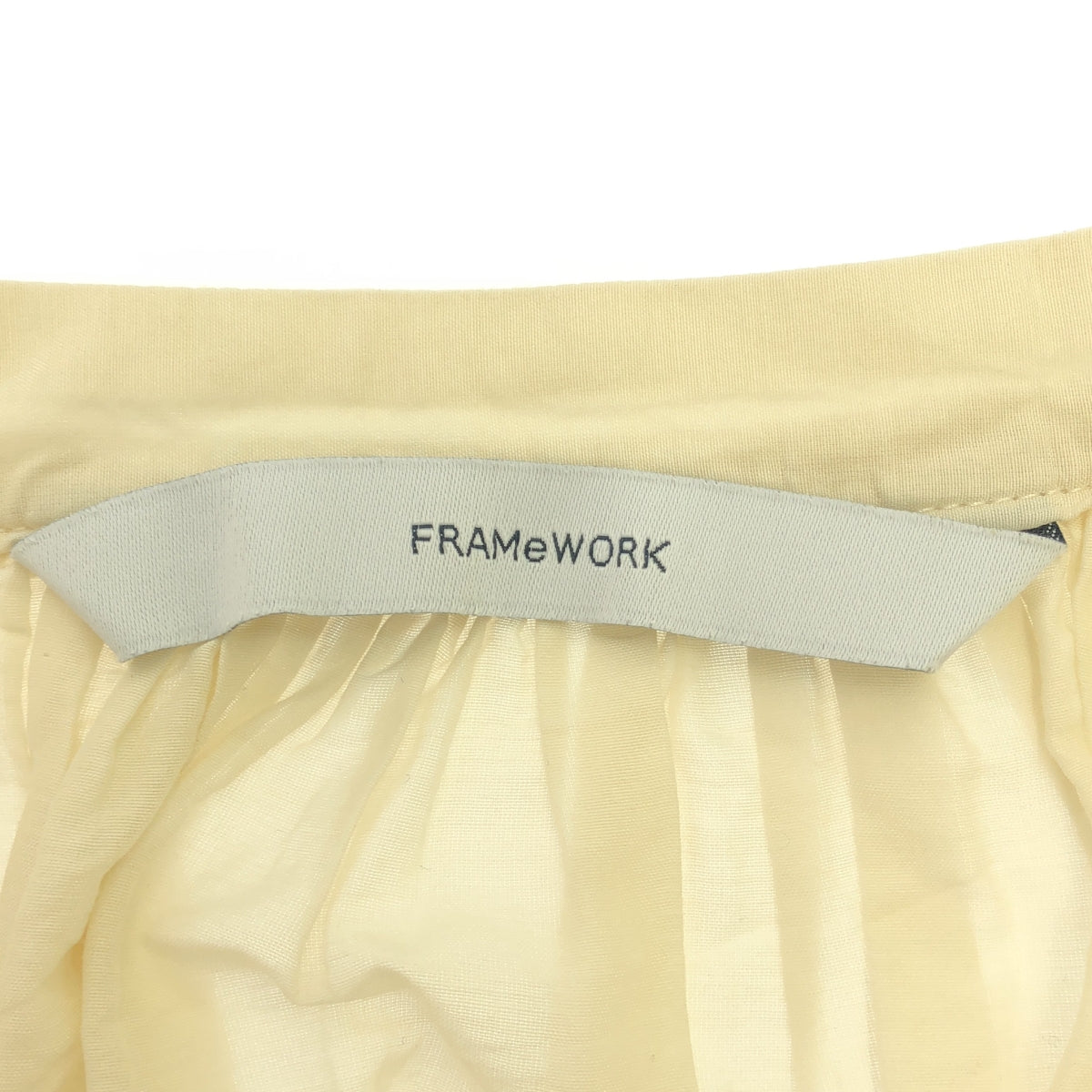 Framework / フレームワーク | 2022SS | コットンシルクギャザーブラウス | F | レディース