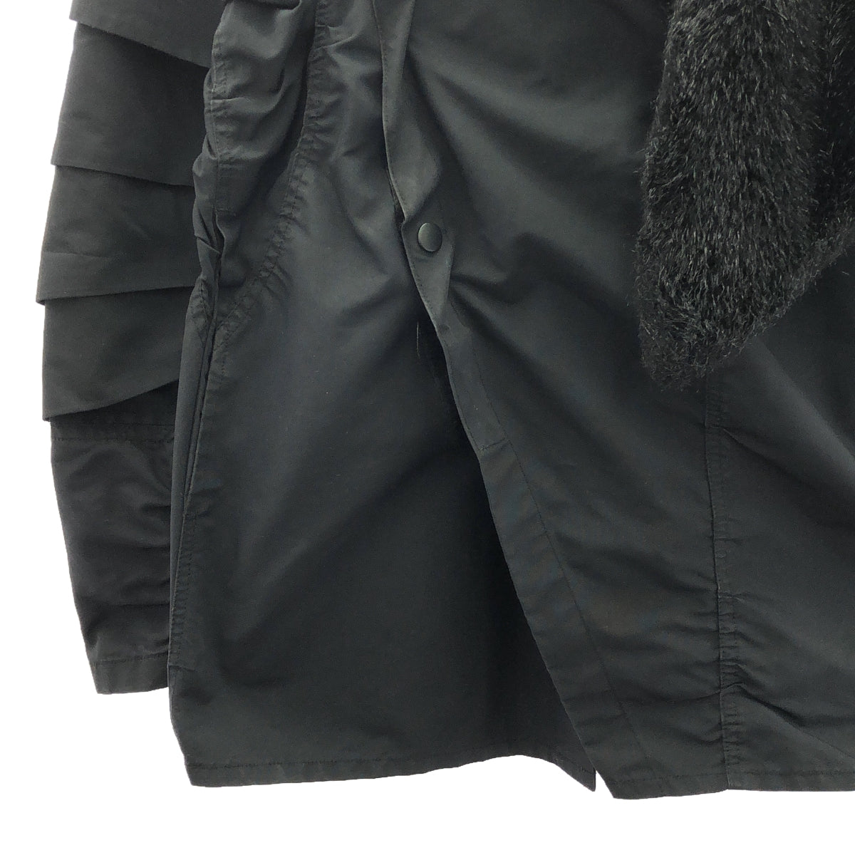 TOGA PULLA / トーガプルラ | 2016AW | フェイクファー付 ミリタリー コート | 36 | ブラック | レディース