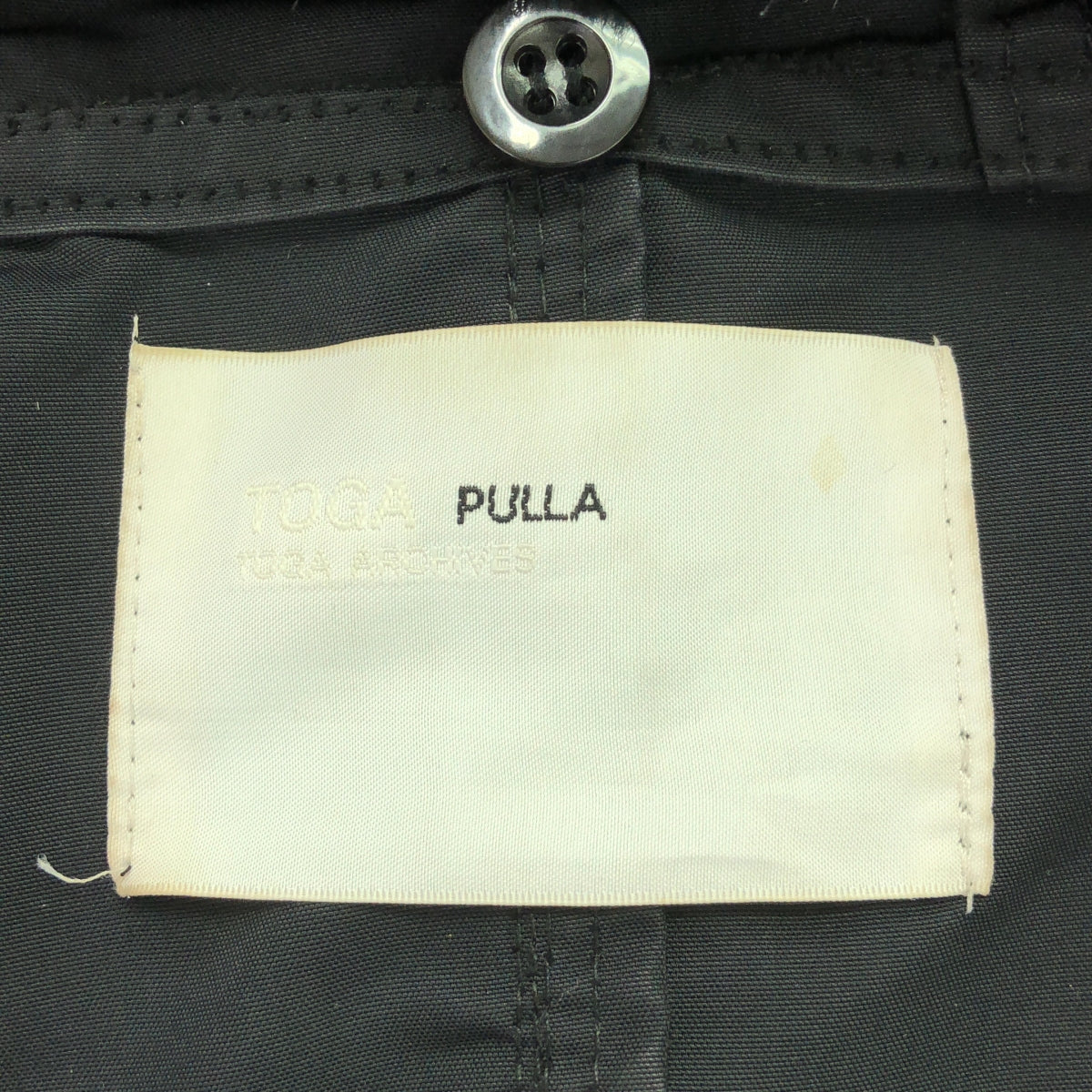 TOGA PULLA / トーガプルラ | 2016AW | フェイクファー付 ミリタリー コート | 36 | ブラック | レディース