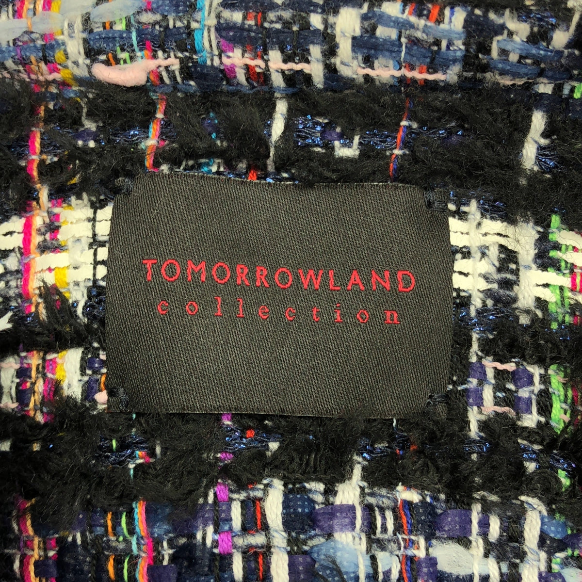 TOMORROWLAND / トゥモローランド | ツイードジャケット | 36 | ブルーブラック | レディース