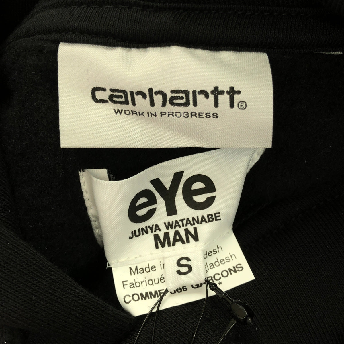 【新品】 JUNYA WATANABE MAN / ジュンヤワタナベマン | 2024SS | × Carhartt カスタマイズ ナイロンツイル パーカー | S | ブラック | メンズ