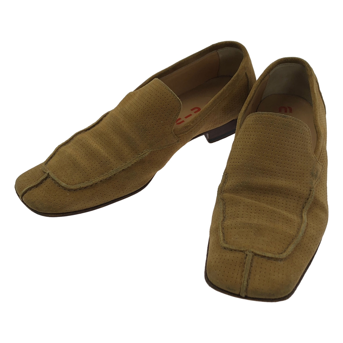 miu miu / ミュウミュウ | スクエアトゥ レザー シューズ | 7 1/2