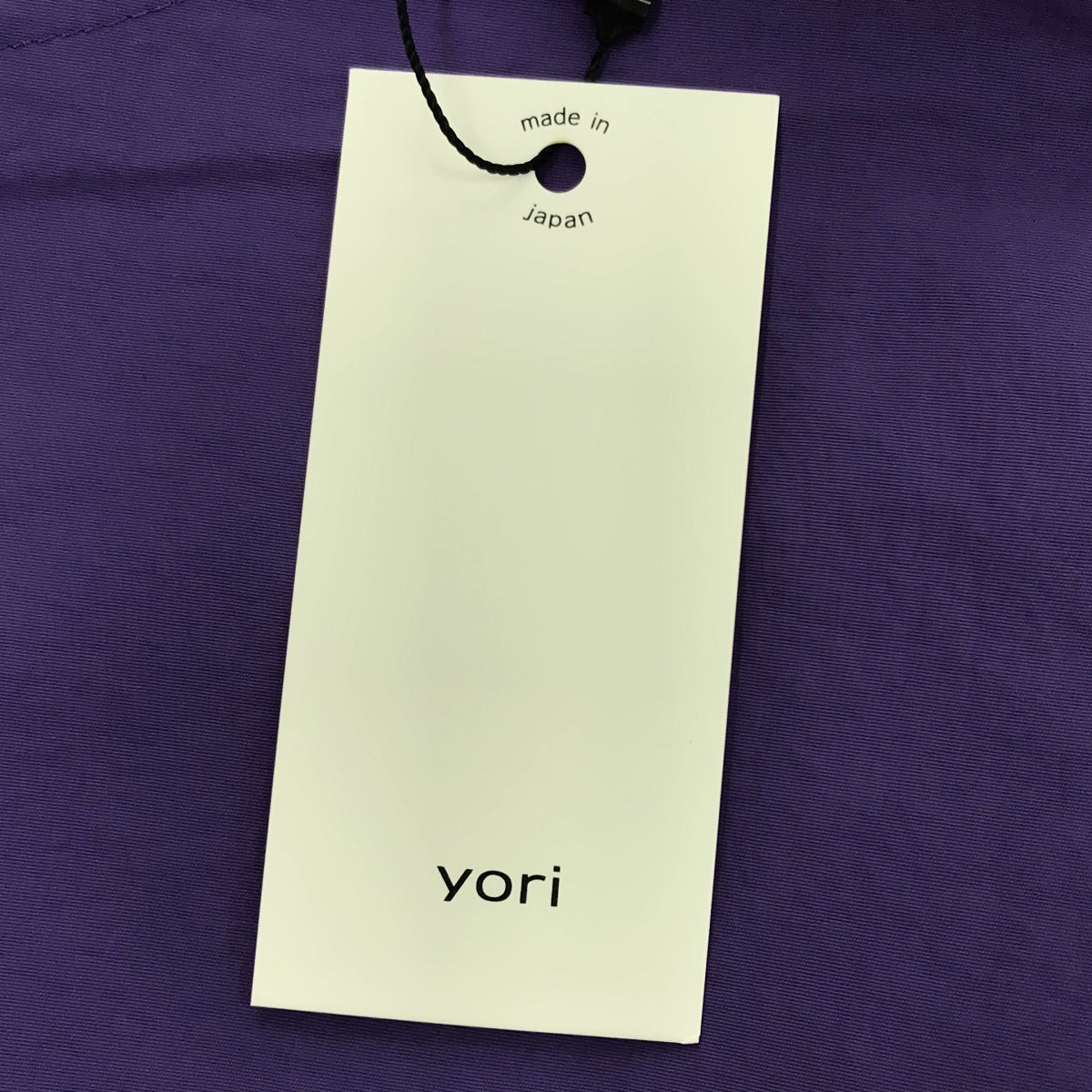 【미품】 yori / 요리 | 2023SS | 백 리본 개더 롱 슬리브 블라우스 | F | 퍼플 | 여성