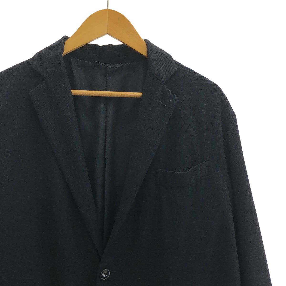 COMOLI | 2018AW | Silk wool chester coat | 2 | Navy | Men's