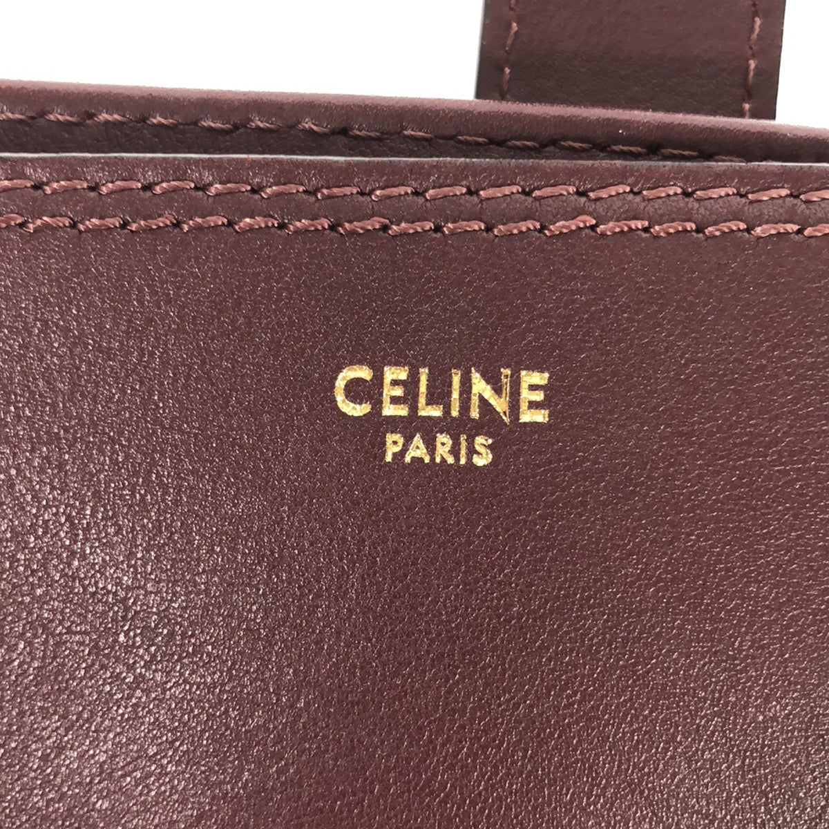 【美品】  CELINE / セリーヌ | 6 bucket / シス バケット レザー ショルダーバッグ | ボルドー | レディース