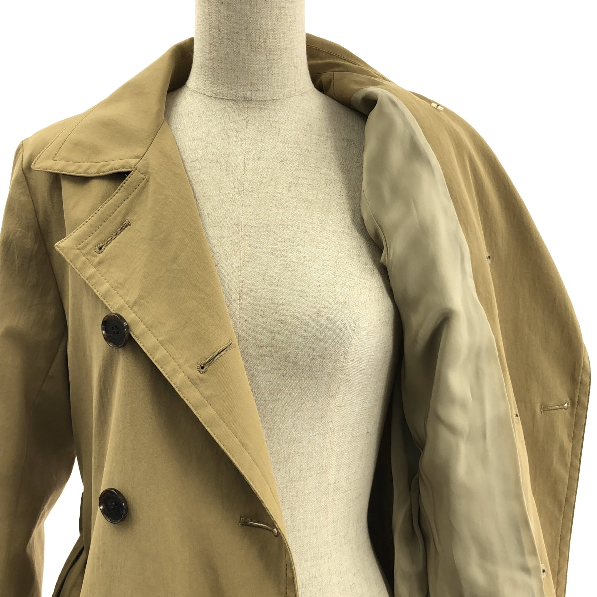 theory / 세오리 | STATEMENT TRENCH J PFF TWILL2 트렌치 코트 | P | 베이지 | 여성