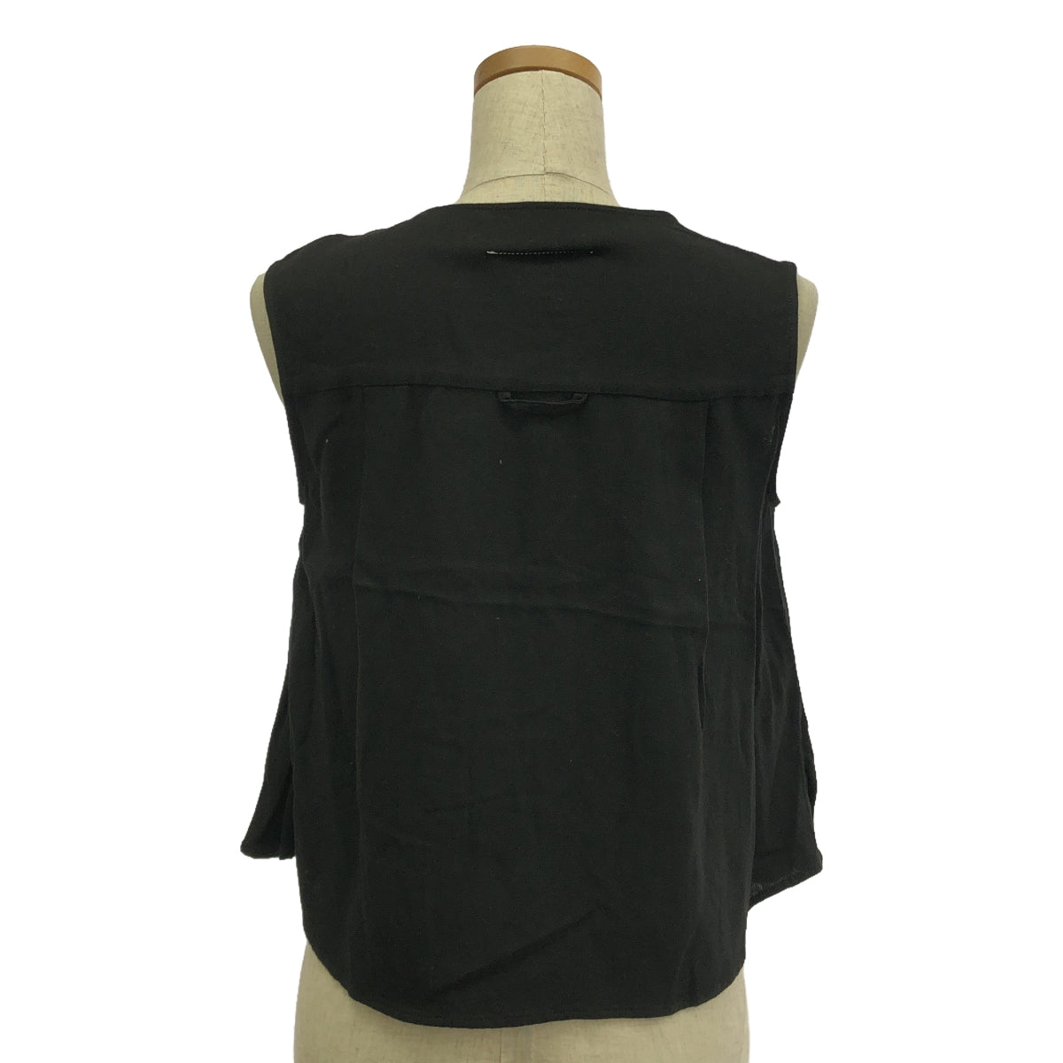 MM6 Maison Martin Margiela / 엠엠 식스 메종 마르탄 마르젤라 | 2014AW | 민소매 플레어 블라우스 | 38 | 블랙 | 여성