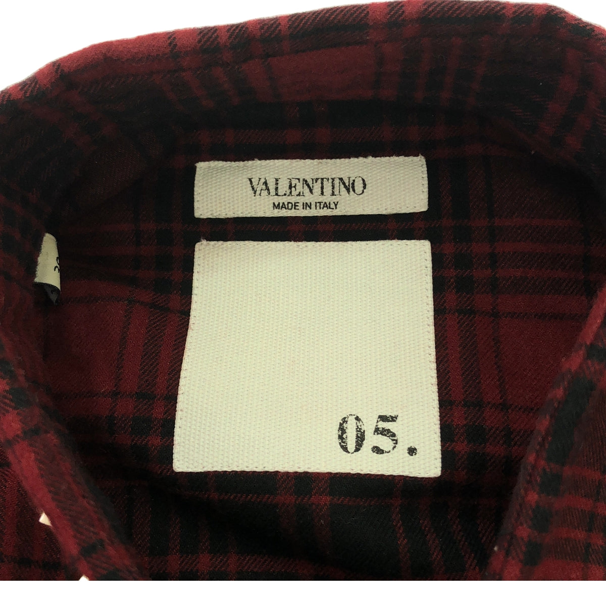 VALENTINO / ヴァレンティノ | ロック スタッズ ウエスタン チェックシャツ | 39 | メンズ