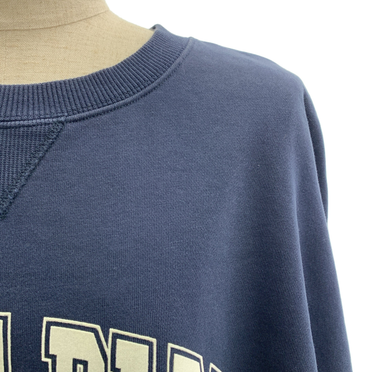 【美品】  CELINE / セリーヌ | ロゴ オーバーシルエット スウェット トレーナー | S | ネイビー | レディース