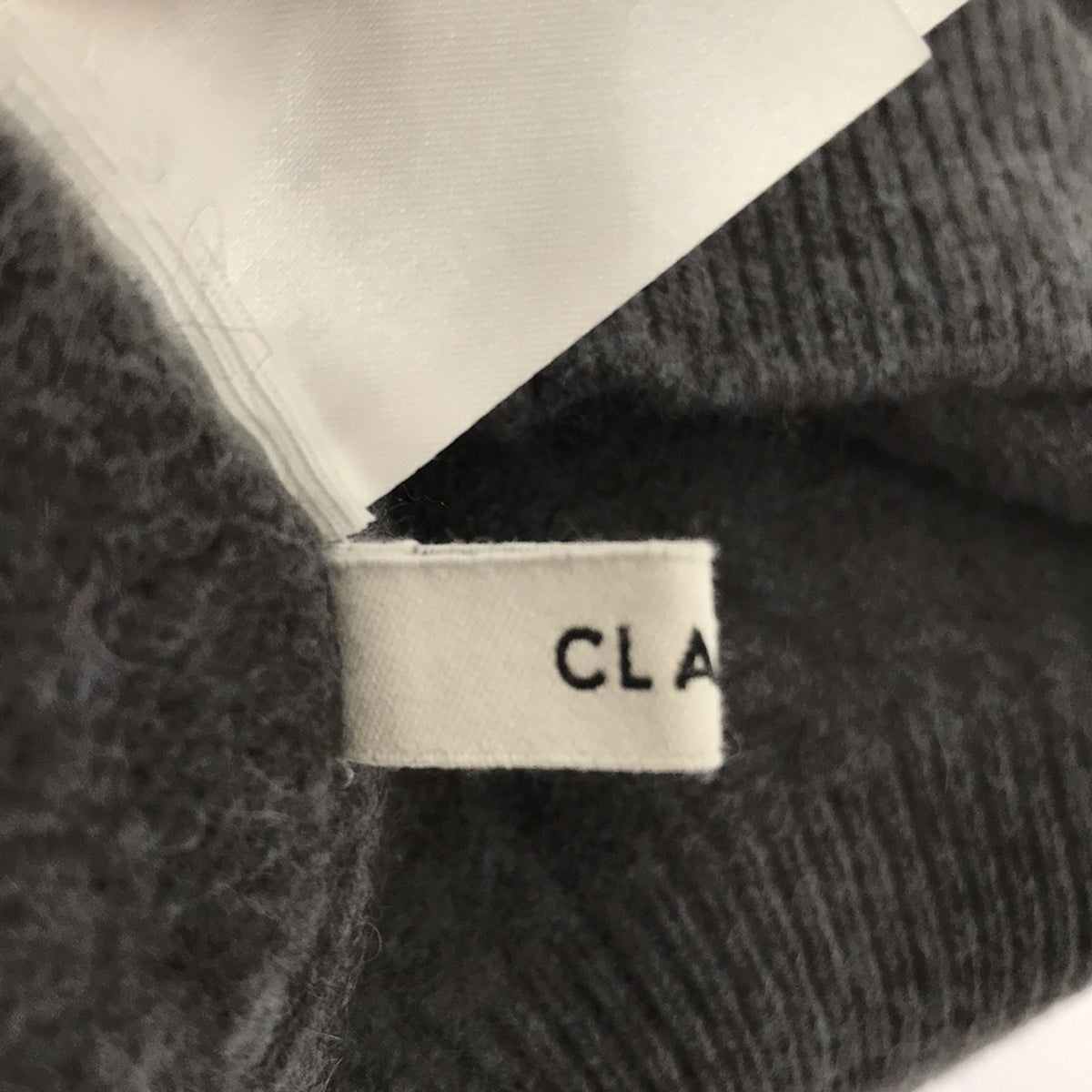 CLANE / クラネ | 2023AW | W FACE HALF ZIP YAK KNIT TOPS ダブルフェイス ハーフジップ ヤク ニット | 1 | グレー | レディース