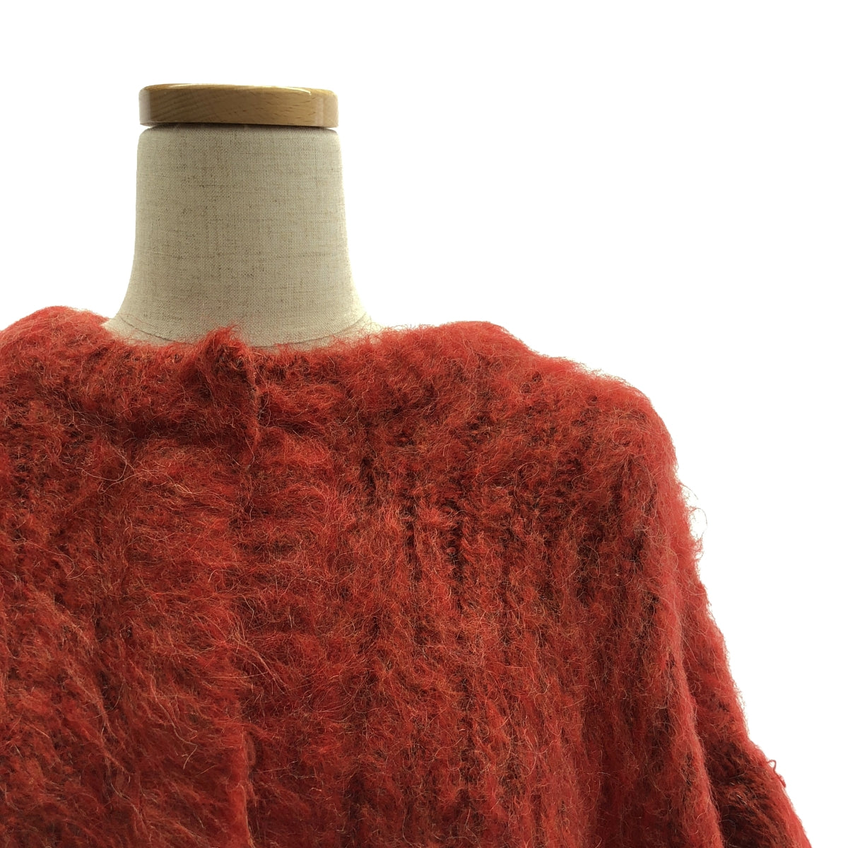 【美品】 CLANE / クラネ | COLOR MOHAIR SHAGGY CARDIGAN / モヘヤ シャギー ニット カーディガン | 2 | レッド系 | レディース