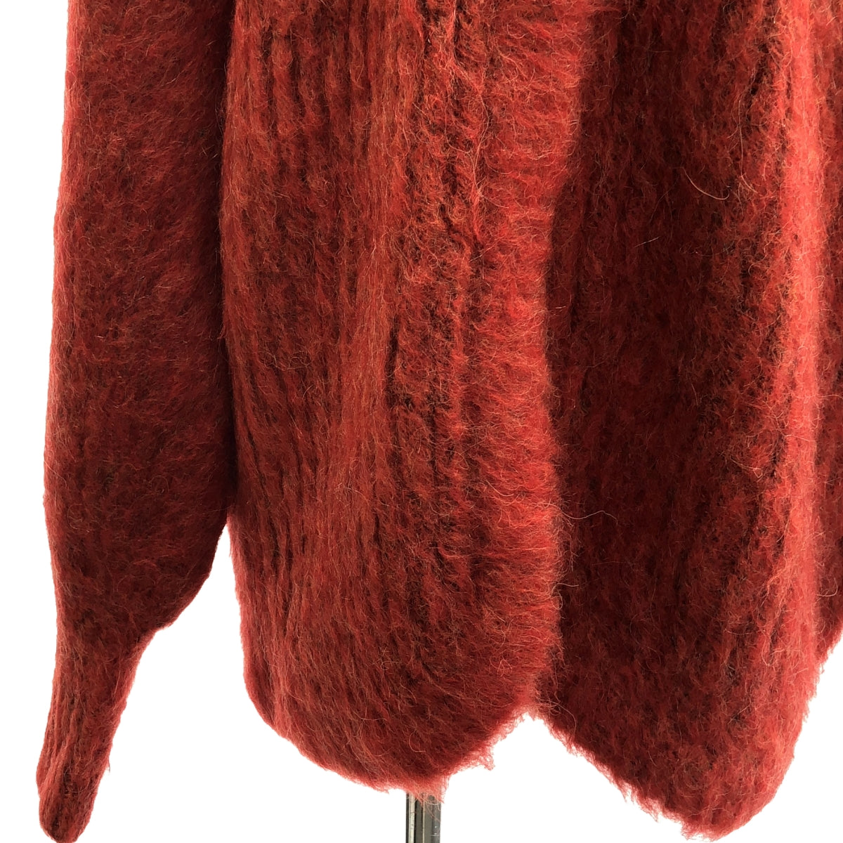 【美品】 CLANE / クラネ | COLOR MOHAIR SHAGGY CARDIGAN / モヘヤ シャギー ニット カーディガン | 2 | レッド系 | レディース