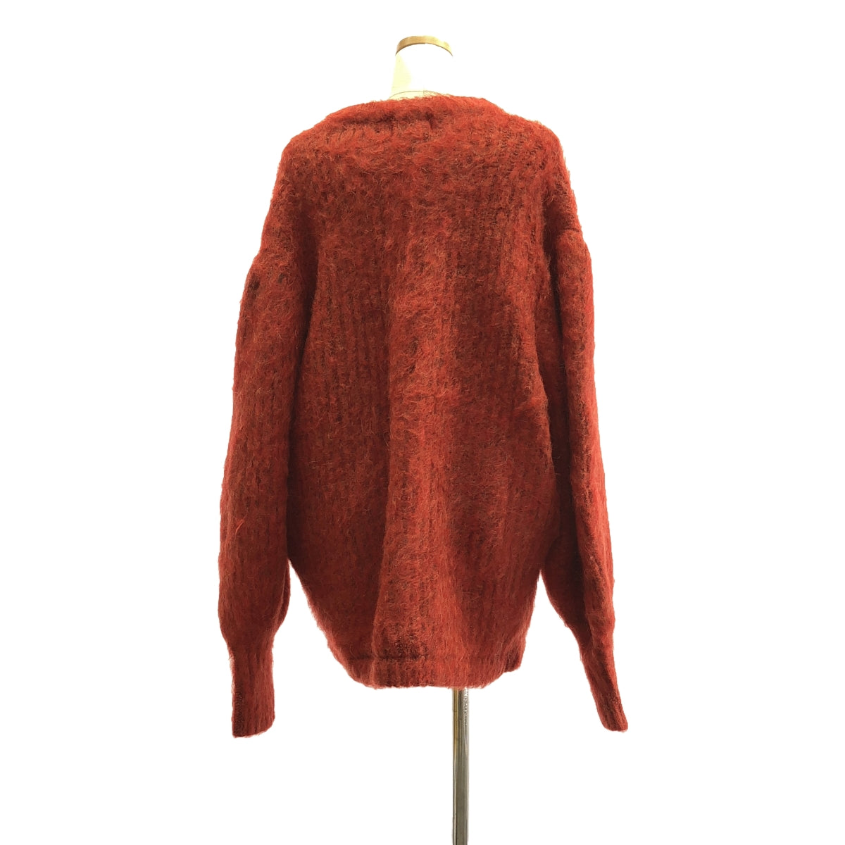 【美品】 CLANE / クラネ | COLOR MOHAIR SHAGGY CARDIGAN / モヘヤ シャギー ニット カーディガン | 2 | レッド系 | レディース