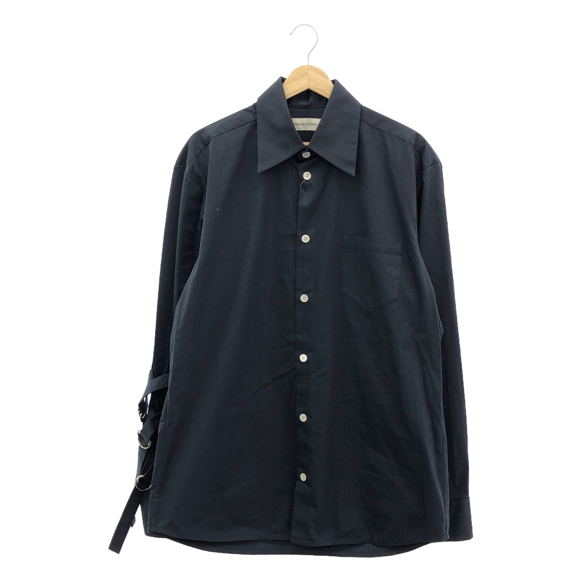【新品】 NAMACHEKO / ナマチェコ | 2023 | GALLU ストラップスリーブシャツ | M | MIDNIGHT BLUE | メンズ