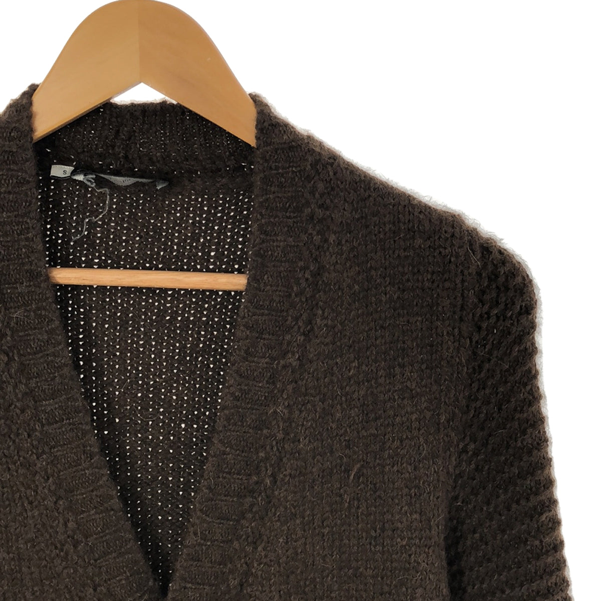 DSQUARED2 / Dsquared |羊駝混紡V領針織開襟衫 | S |深棕色 |女性的