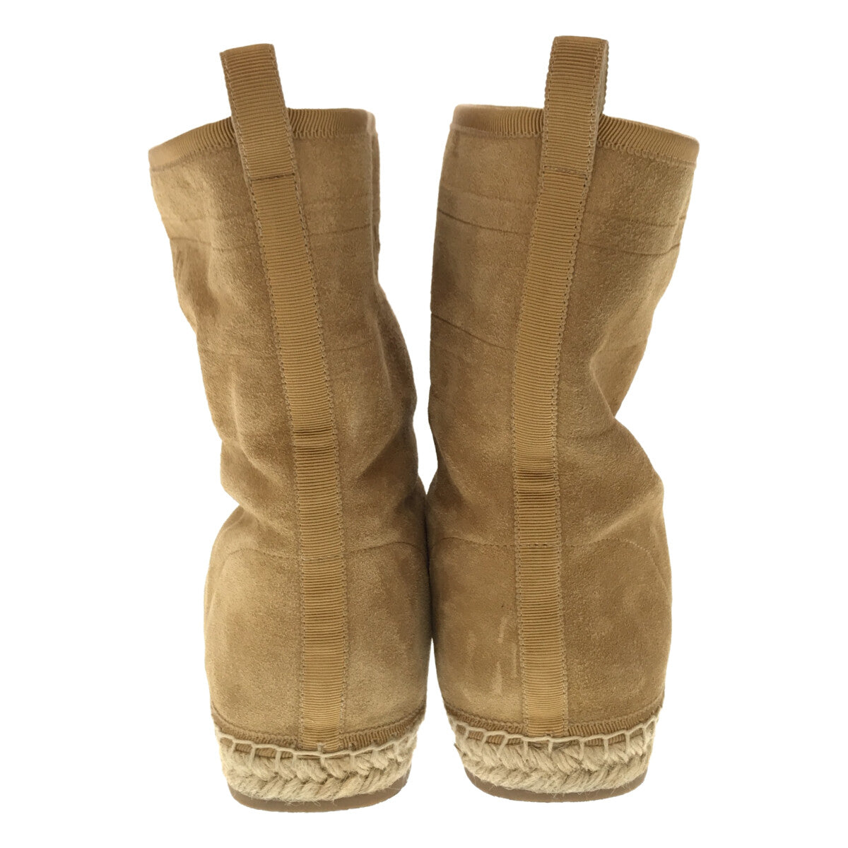 克里斯汀迪奧 |蟒蛇皮飾邊羊毛皮靴 | 37.5 |駱駝 |女性的