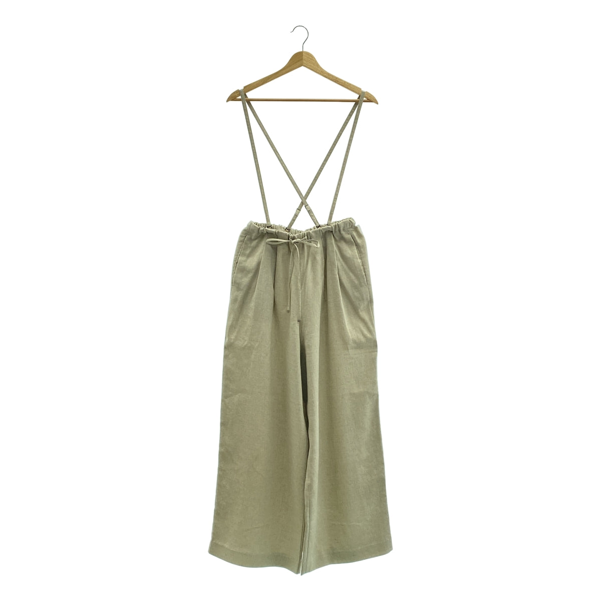 ENFOLD / 엠 폴드 | 린넨 라이크 와이드 고무 TROUSERS 린넨 와이드 팬츠 | 36 |