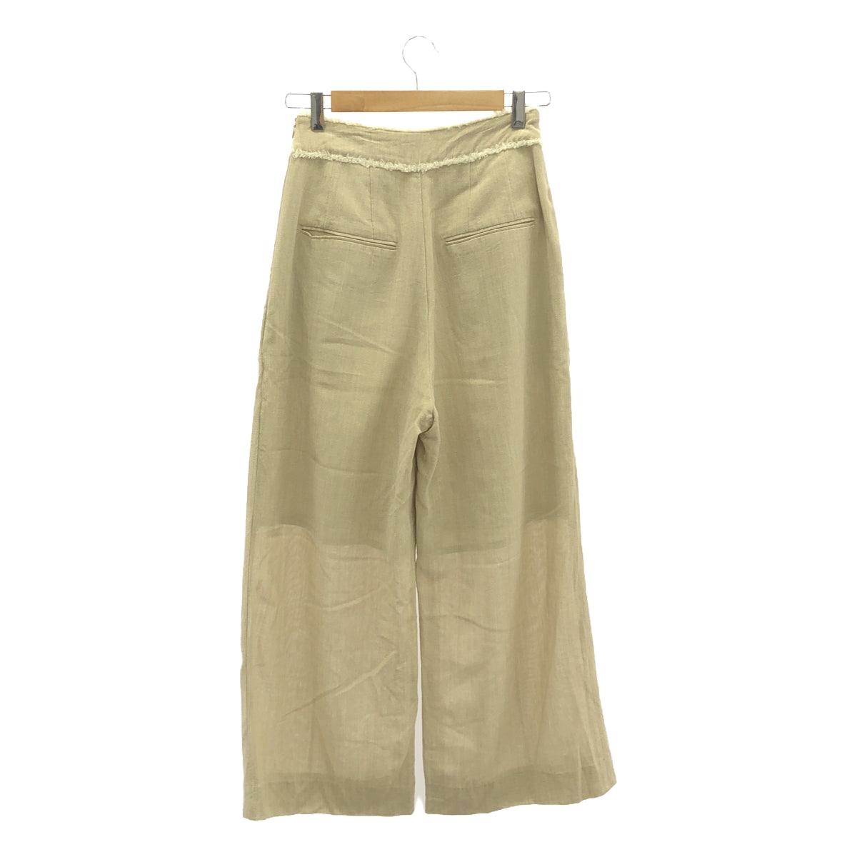 Rito | Wool tuck wide pants | 36 | Beige | Women's