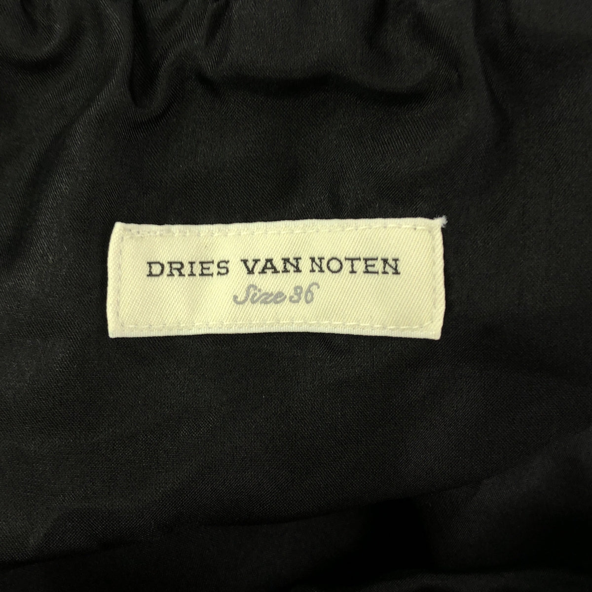 DRIES VAN NOTEN | Wide neck sleeveless pullover dress | Size 36 | Navy | Women's