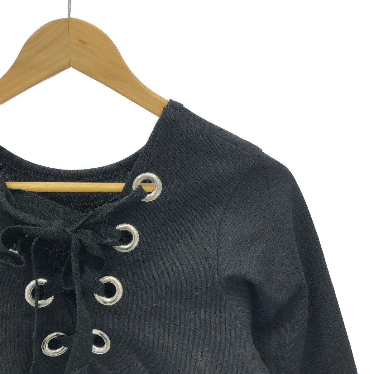 CINOH / Chino | Back Lace Cut and Sew | 38 | Black | Women's
