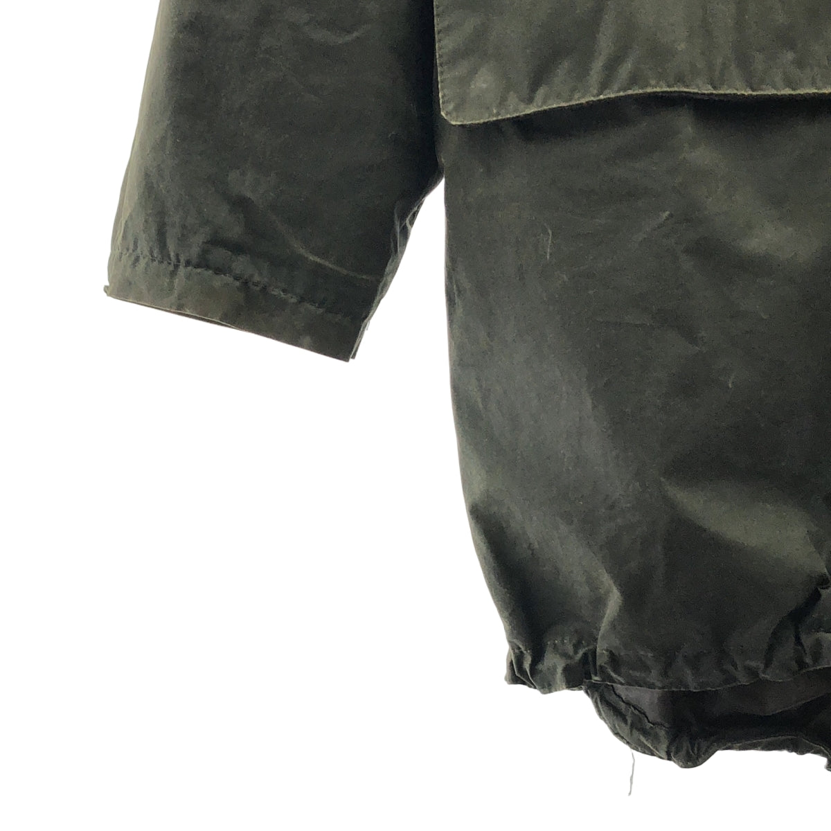 Barbour / 바부아 | 2018AW | × MARGARET HOWELL / 마가렛 하웰 EMMOTT JACKET / 왁스 오일 롱 재킷 후디 | L | 남성