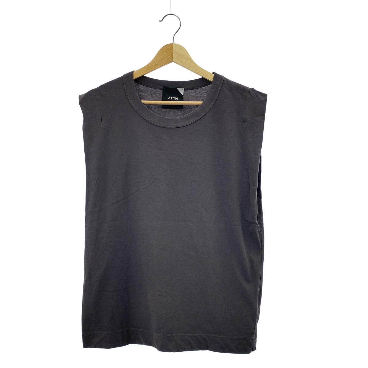 ATON / 에이턴 | SPINNING ROUND HEM TANK TOP 스피닝 라운드 헴 탱크탑 | 01 |