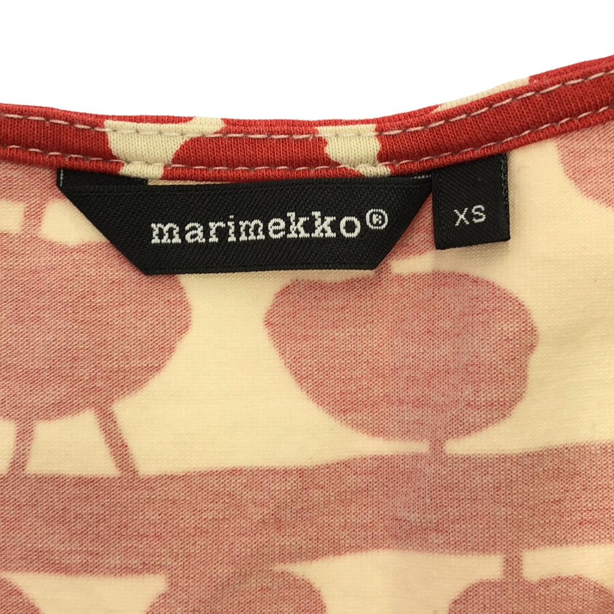 marimekko / マリメッコ | TIKAT ロングスリーブ ワンピース | XS | レッド | レディース