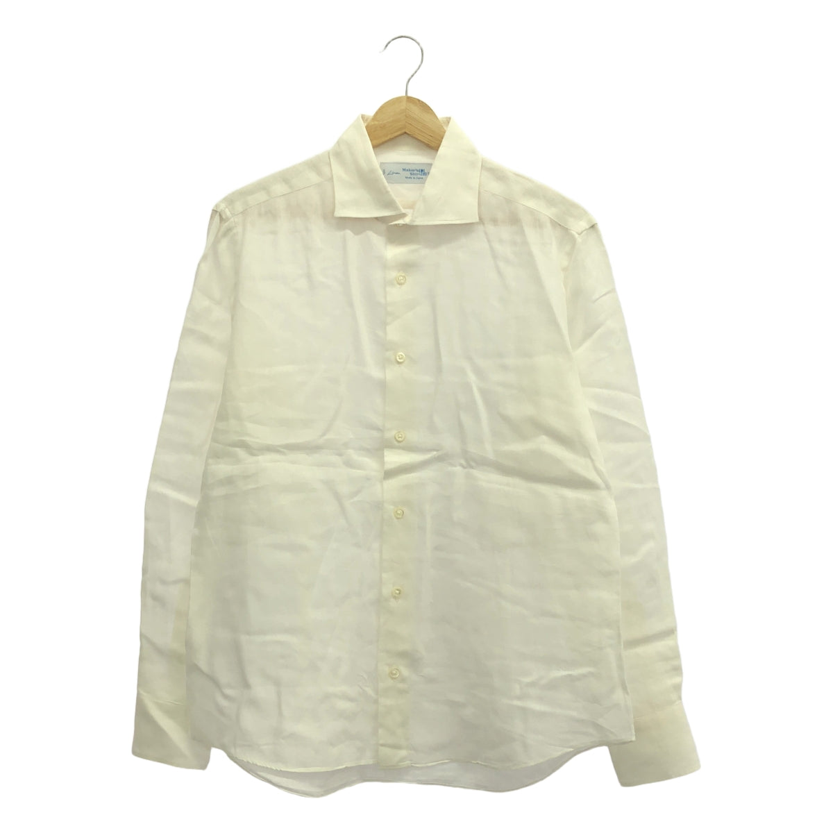 Maker's Shirt / Maker's Shirt Kamakura | Linen wide collar shirt | 15 1/2 | Men's