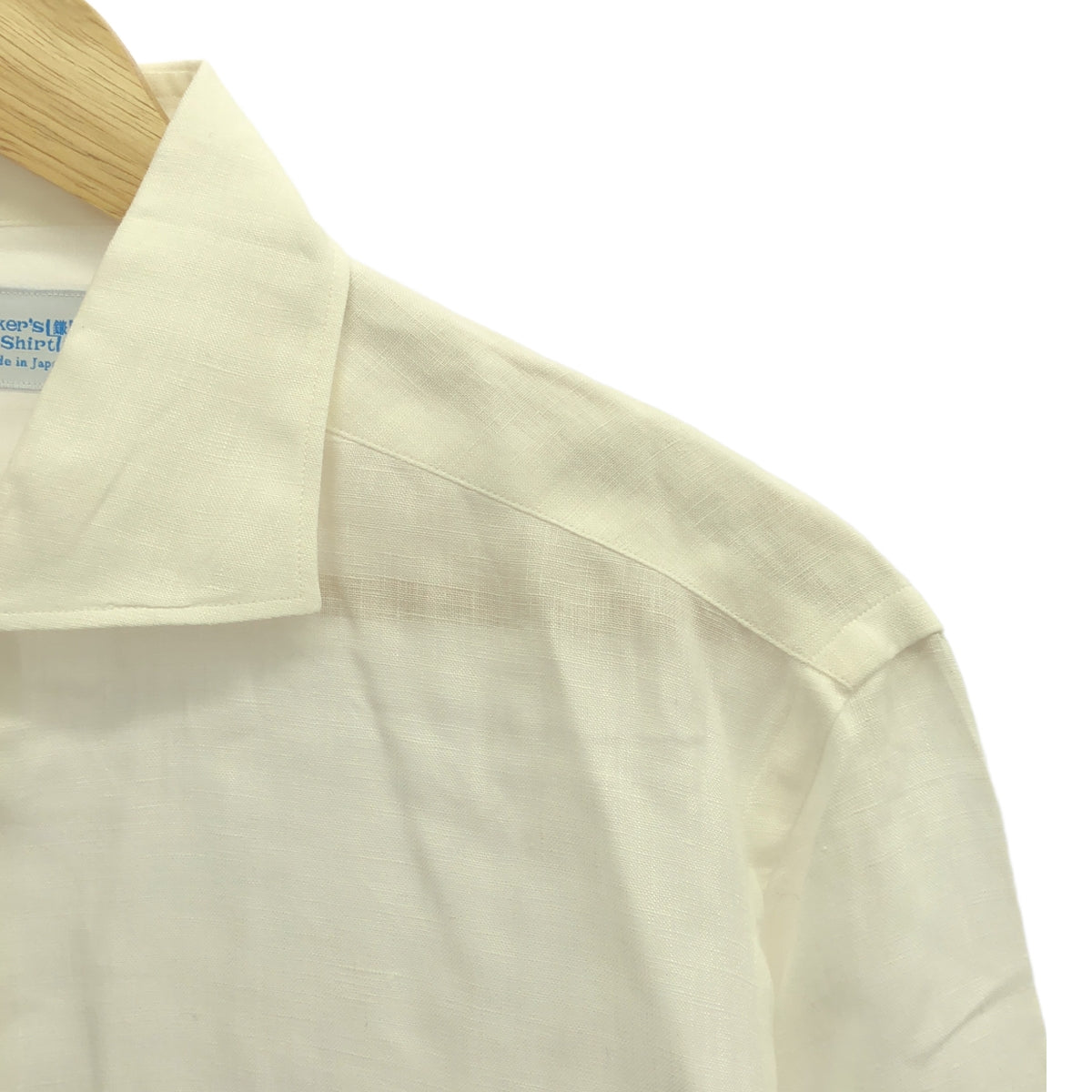 Maker's Shirt / Maker's Shirt Kamakura | Linen wide collar shirt | 15 1/2 | Men's