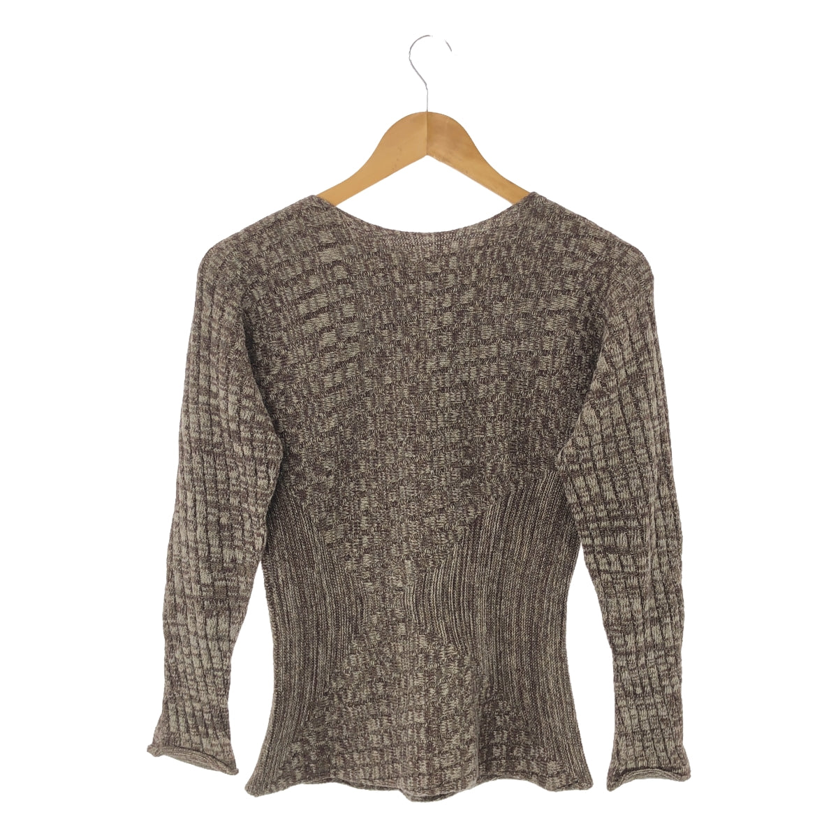 【新品】 tamaki niime 玉木新雌 / タマキニイメ | ウールコットン PO knit ニット | ブラウン | レディース