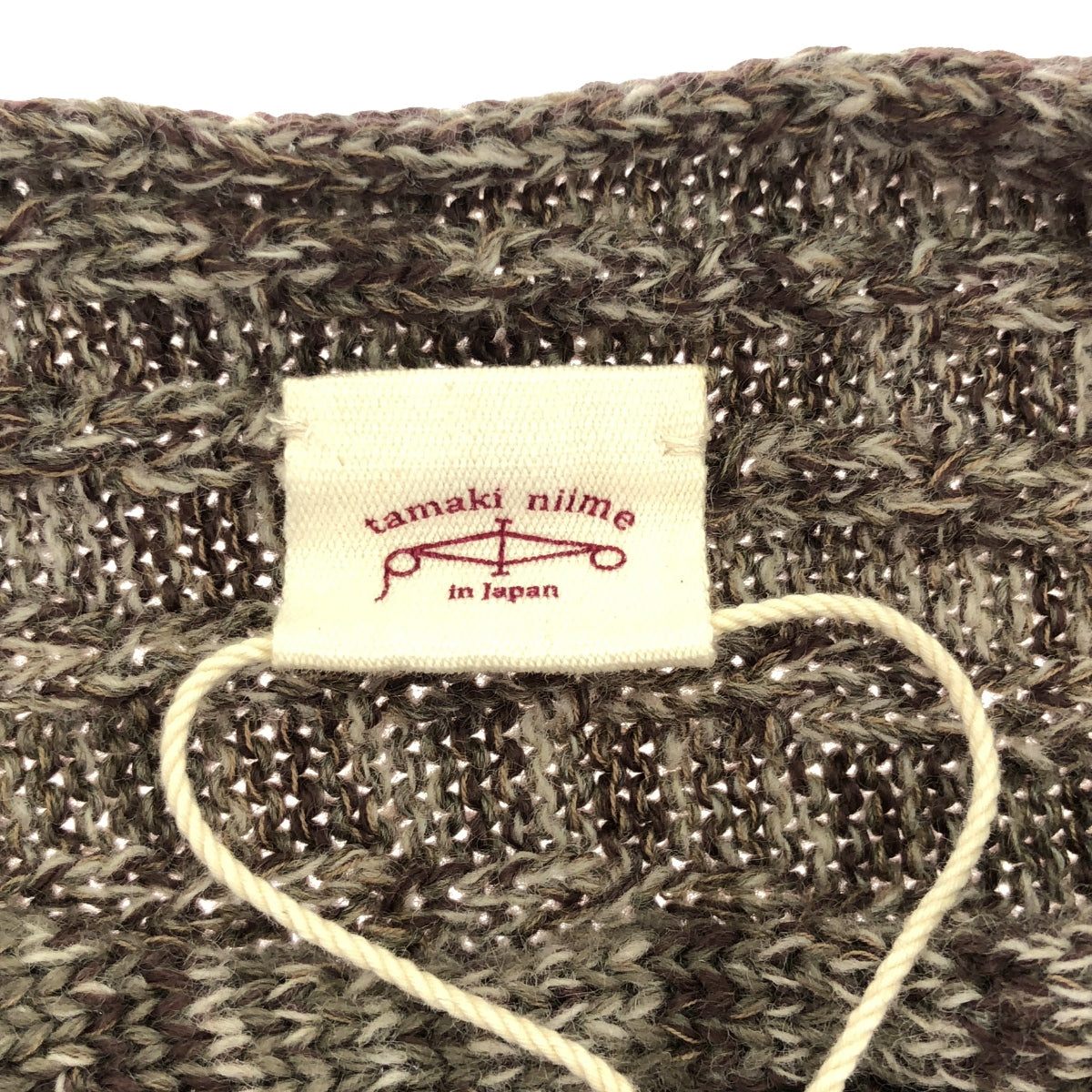 【新品】 tamaki niime 玉木新雌 / タマキニイメ | ウールコットン PO knit ニット | ブラウン | レディース