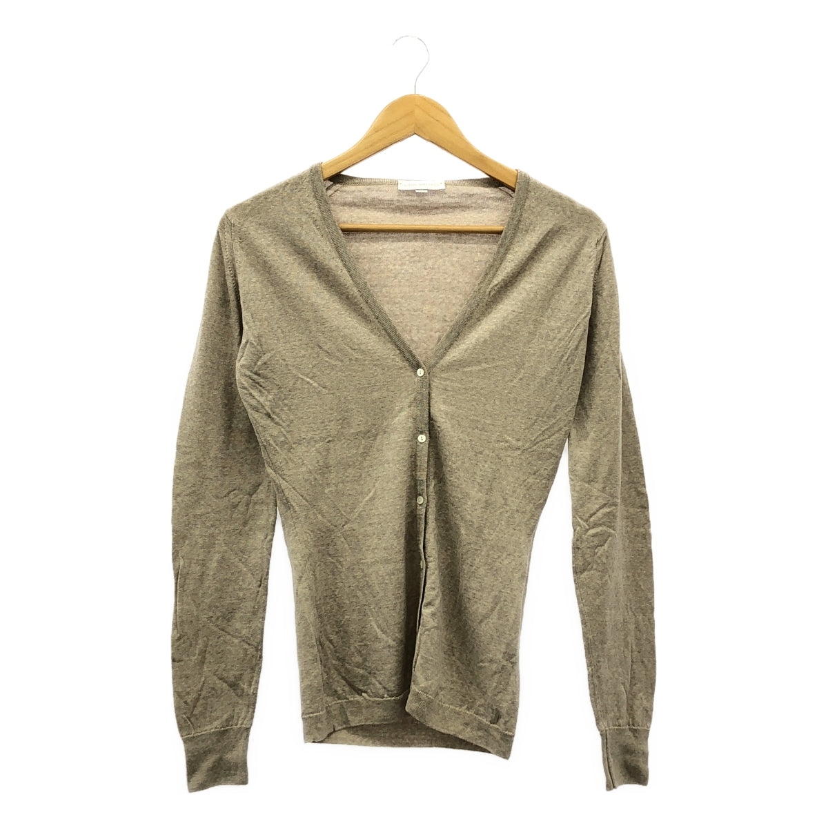 JOHN SMEDLEY / 존스메들리 | 울 하이 게이지 니트 가디건 | S | 베이지 | 여성