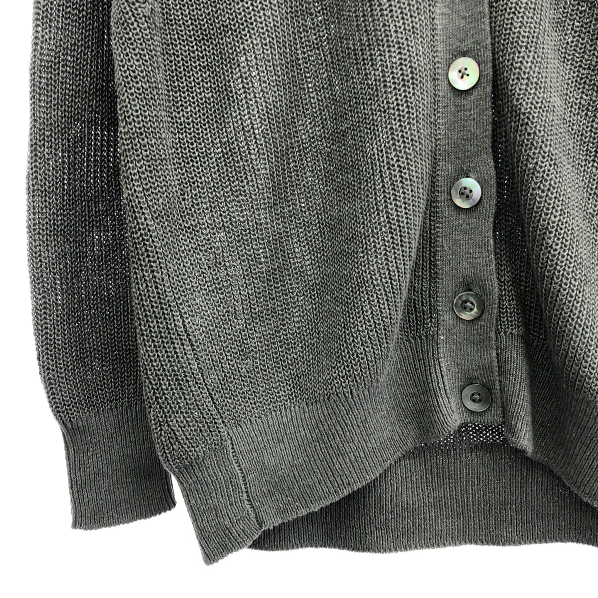 1er Arrondissement / プルミエアロンディスモン | 畦 リネン リラックス カーディガン | F | Mocha | レディース