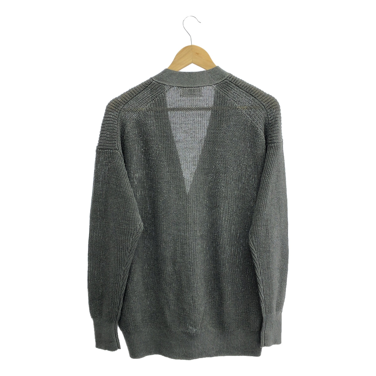 1er Arrondissement / プルミエアロンディスモン | 畦 リネン リラックス カーディガン | F | Mocha | レディース