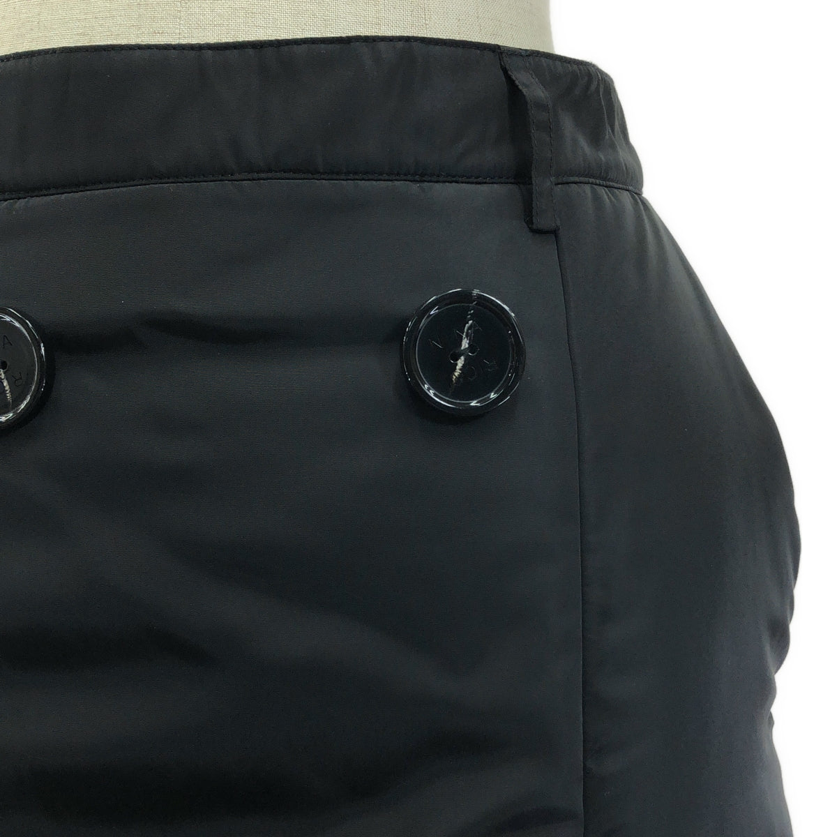 【美品】  NINA RICCI / ニナリッチ | 中綿 ダブルスカート | 34 | ブラック | レディース