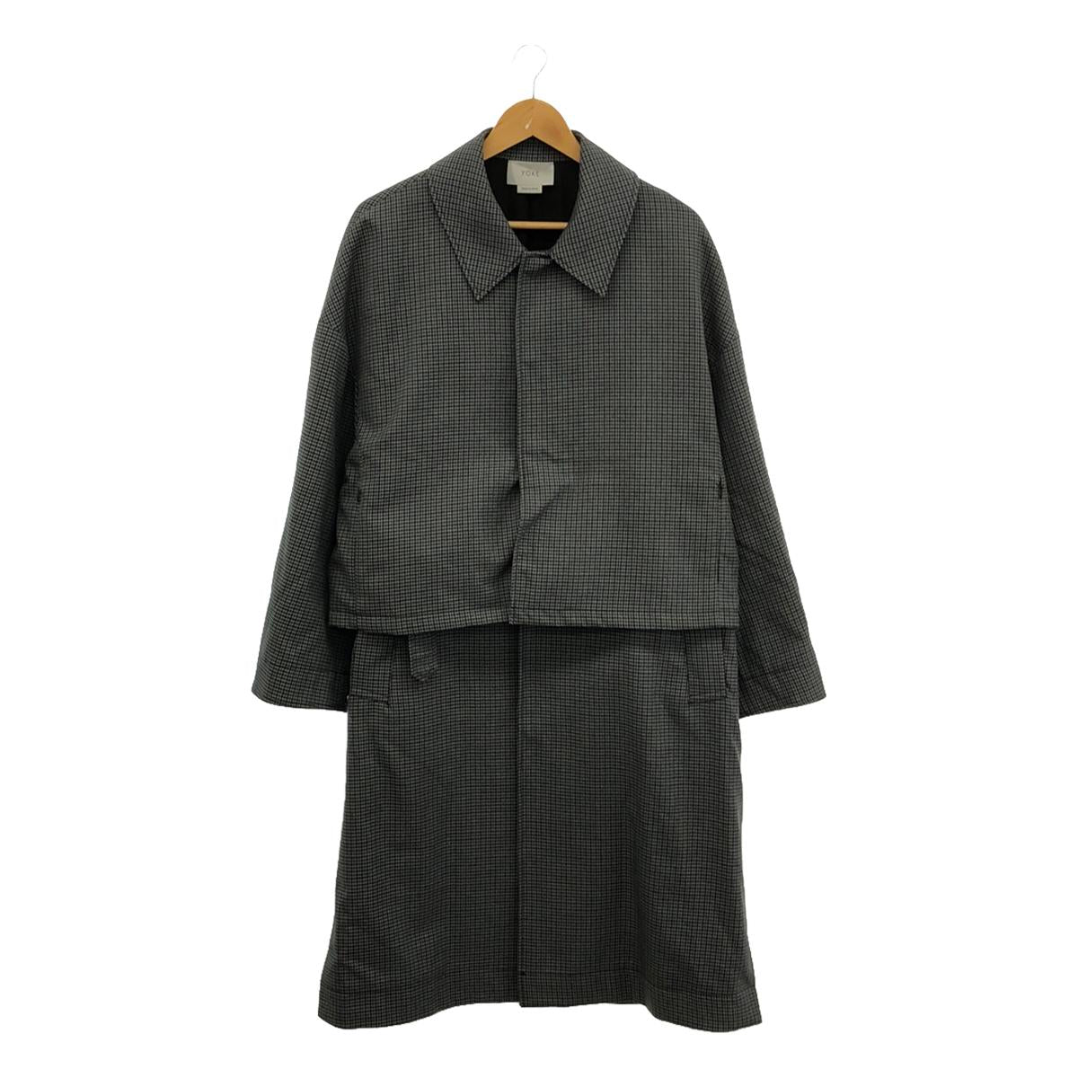 YOKE / ヨーク | 2019AW | 3WAY BAL COLLAR SHARE COAT ウール シェパードチェック バルカラーコー – KLD