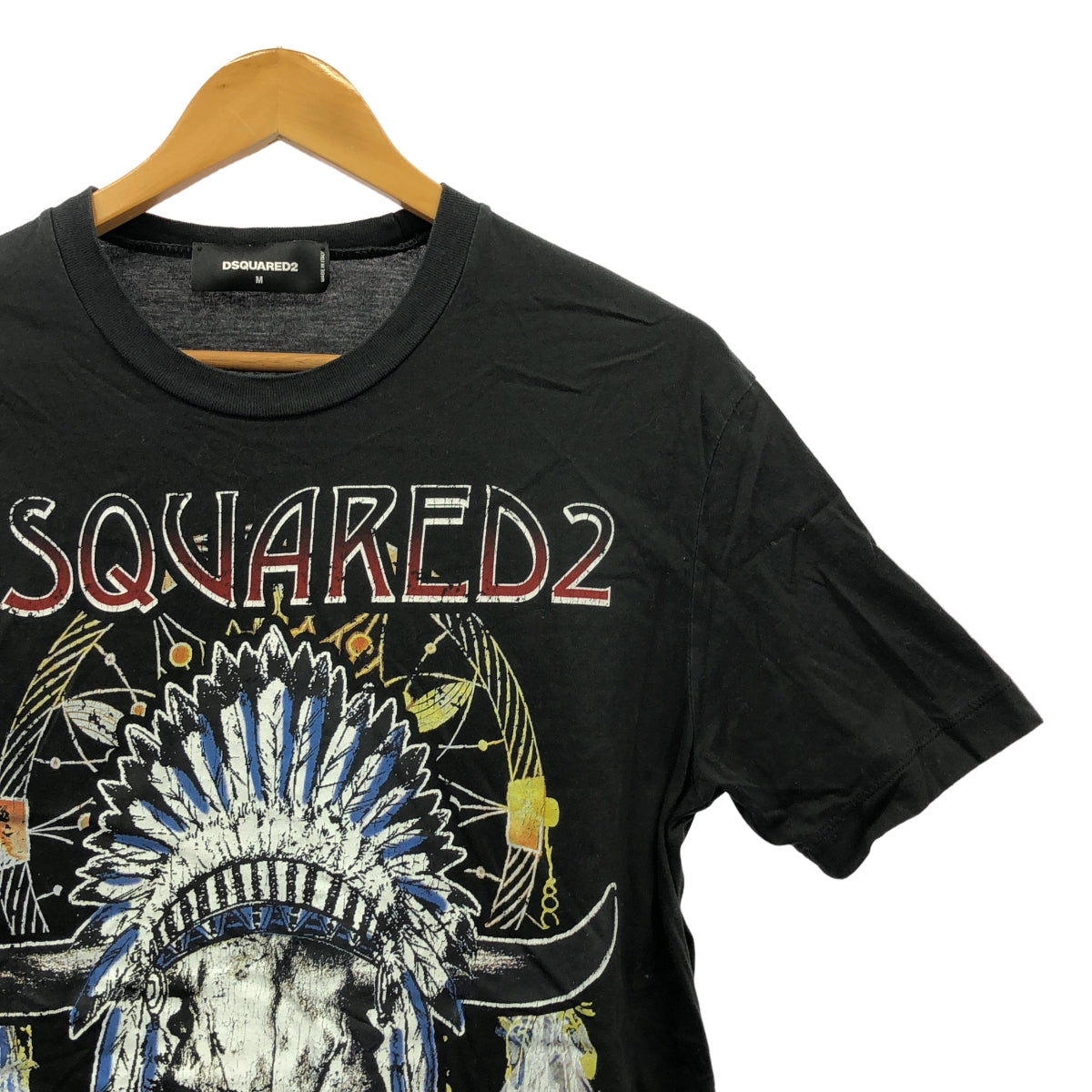 DSQUARED2 / ディースクエアード | マルチプリント バックランゲージプリント Tシャツ | M | メンズ