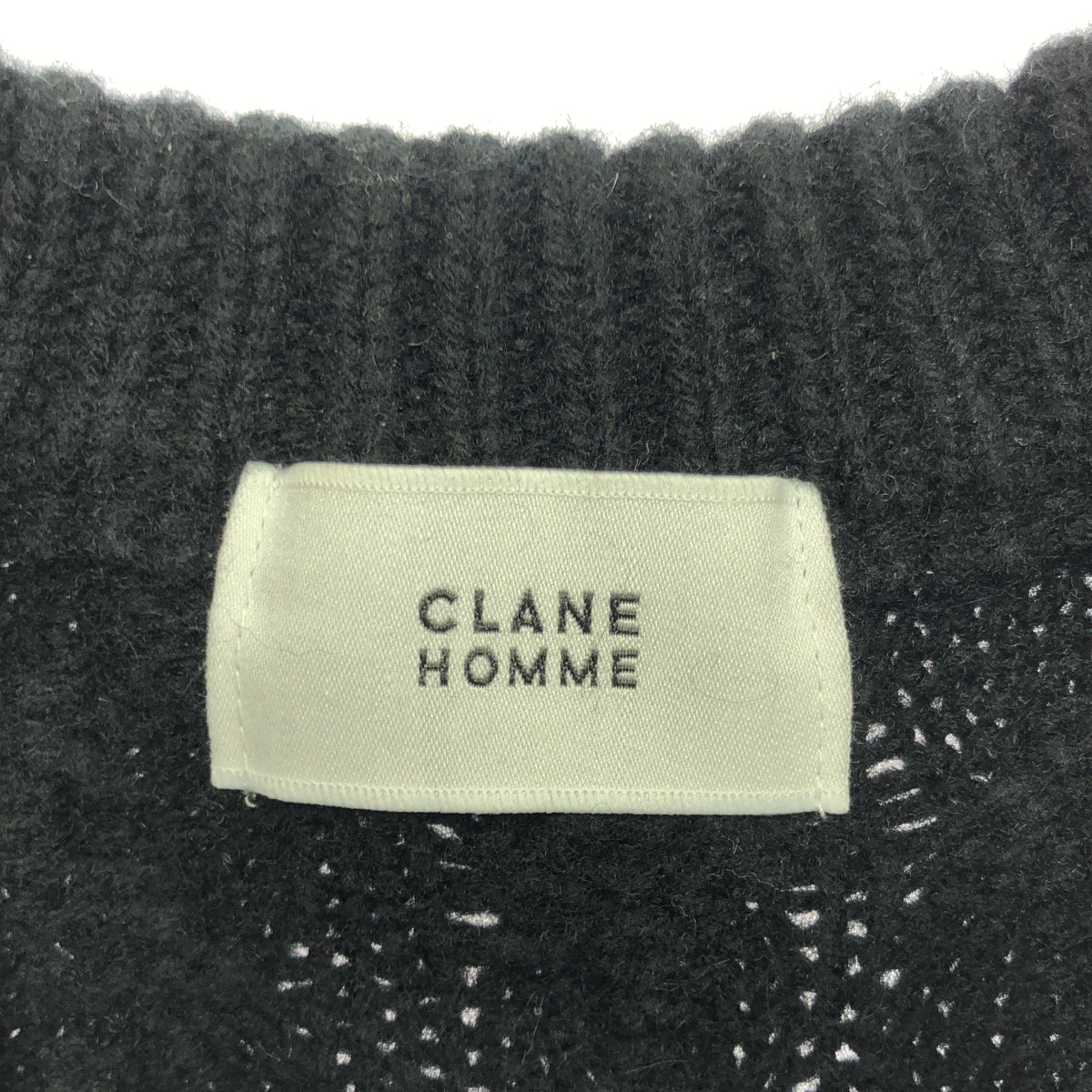 CLANE HOMME / クラネオム | PATCHWORK CABLE KNIT / パッチワーク ケーブル ニット プルオーバー | 1 | メンズ