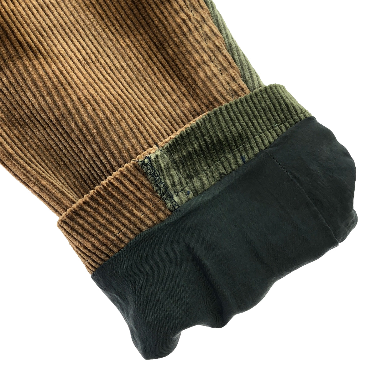 COMME des GARCONS SHIRT | 2023AW | CORDUROY PLAIN GARMENT TREATED JACKET | M | Dark Navy/Olive/Brown | Men's