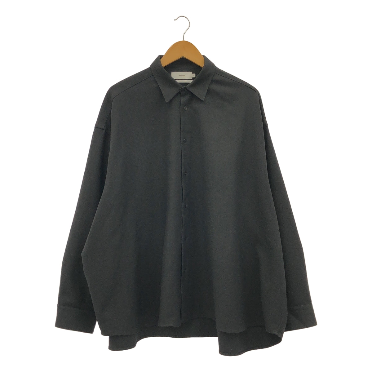 Graphpaper / 그래프 종이 | 2021AW | Stretch Kersey Oversized Shirt 스트레치 카르제 오버사이즈 셔츠 | F | 남성