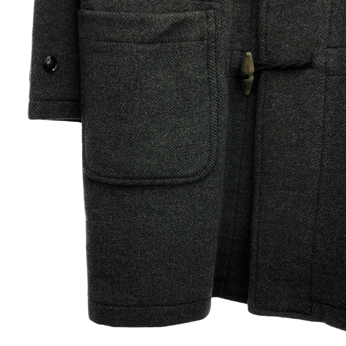 CALVIN KLEIN / Calvin Klein | CK / Wool Herringbone Duffle Coat Hoodie | L | Men's