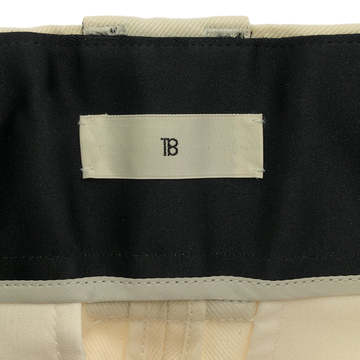 【美品】 TOMORROWLAND / トゥモローランド | .B / スビンコットン ベルテッドパンツ | 36 | ホワイト | レディース