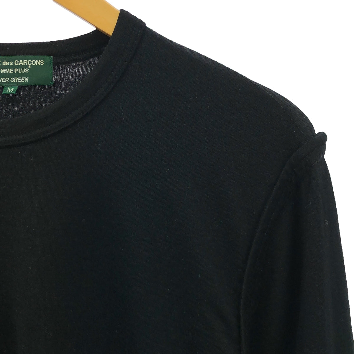 COMME des GARCONS HOMME PLUS / コムデギャルソンオムプリュス | EVER GREEN ウール プルオーバー ニット | M | ブラック | メンズ