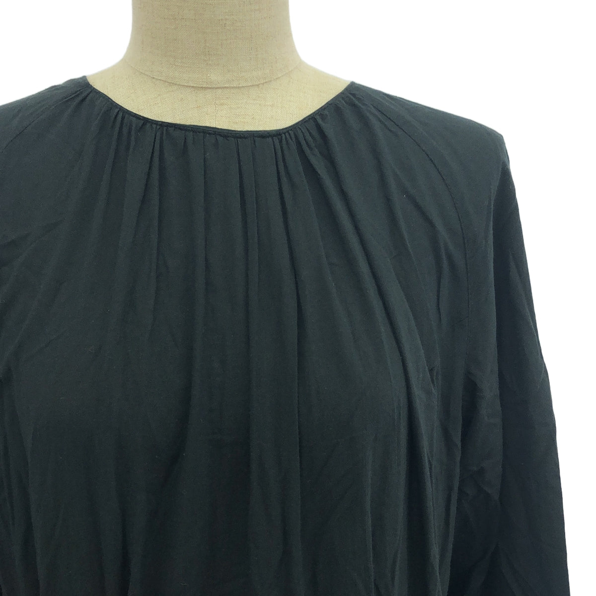 foufou / フーフー | raglan sleeves tiered dress / ティアード ボリューム ドレス ワンピース | M+ | レディース