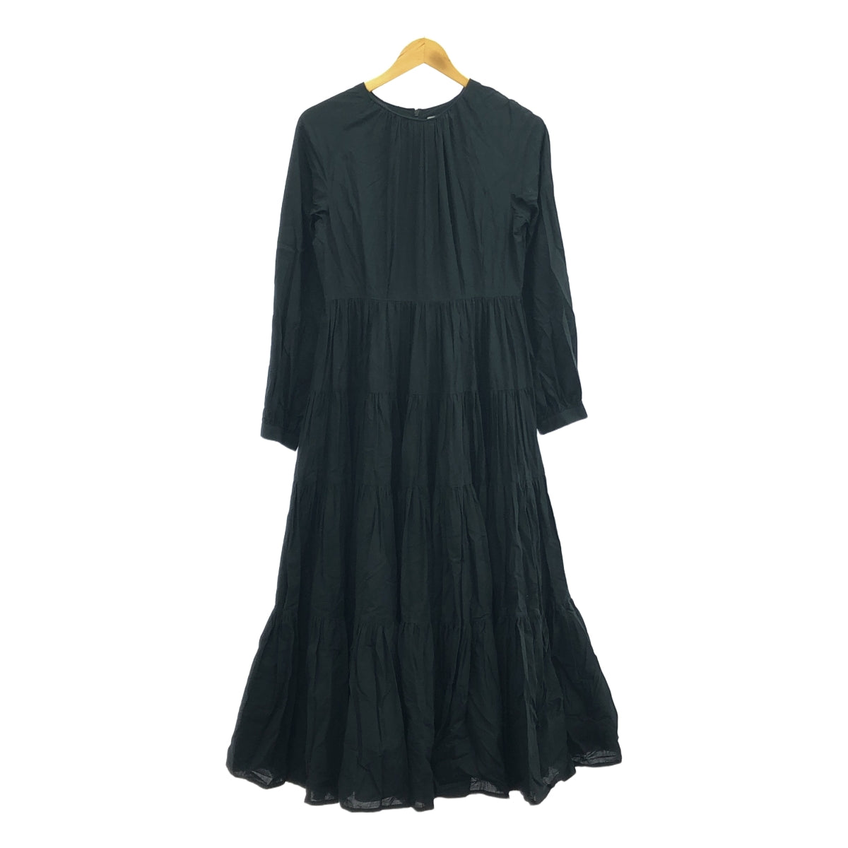 foufou / フーフー | raglan sleeves tiered dress / ティアード ボリューム ドレス ワンピース | M+ | レディース