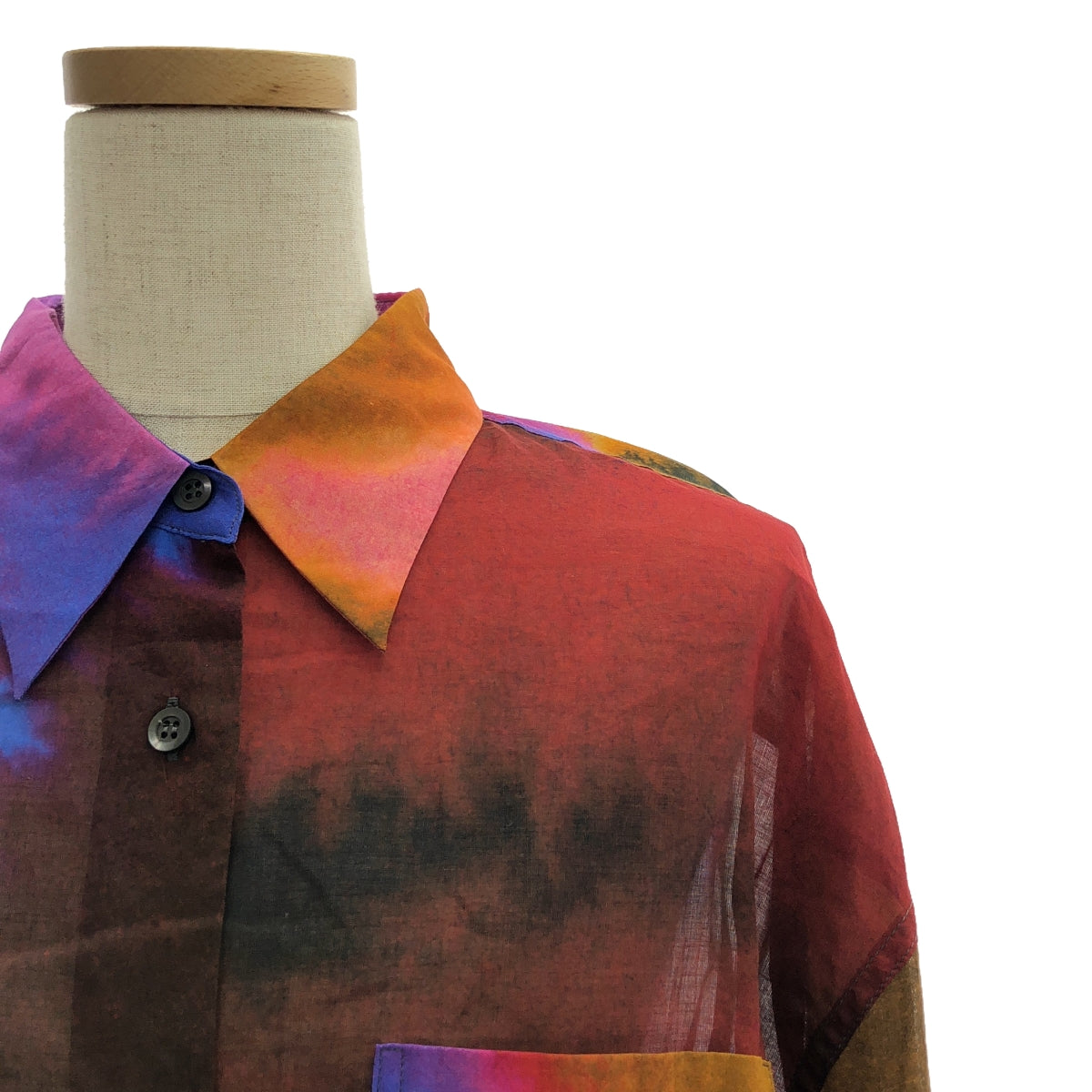 【美品】  DRIES VAN NOTEN / ドリスヴァンノッテン | 2022SS | Dras Water Color Dress 水彩柄 ロング ワンピース ドレス | 34 | マルチカラー | レディース