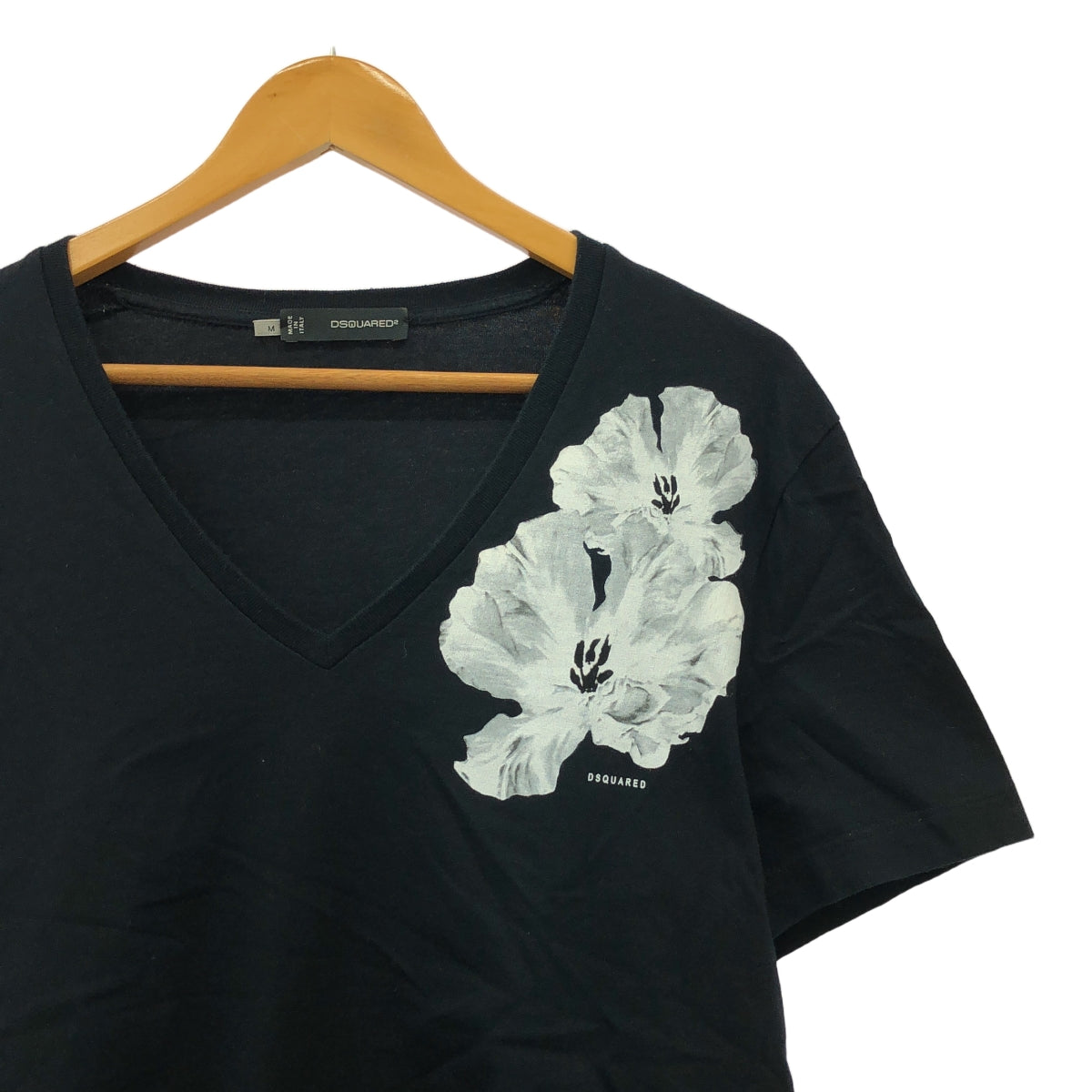 DSQUARED2 / Dsquared | Cotton V-neck printed cut-and-sew | M | Men's