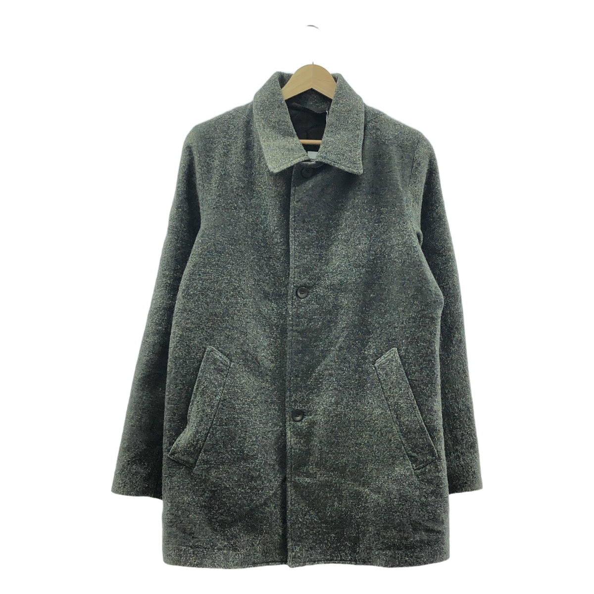 【미품】 PRPATTERSON / PR 패터슨 | SHORT COAT 울 린넨 쇼트 코트 | S | 그린 시스템 | 남성