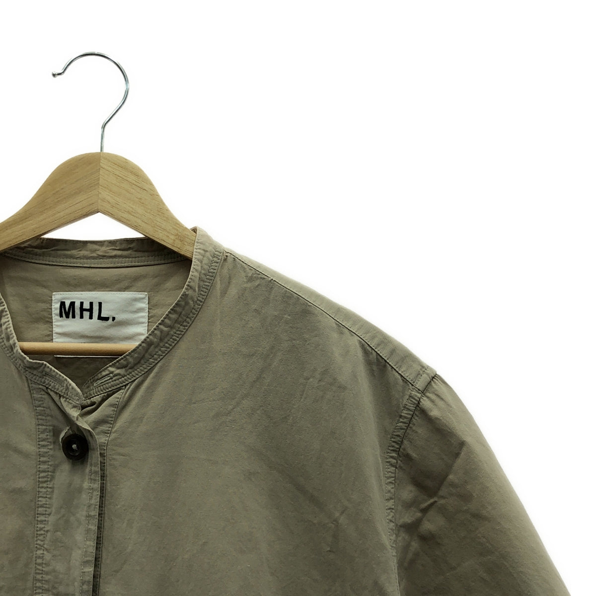 MHL. / MHL Margaret Howell | SANDED COTTON LINEN OP DRESS | 2 | Beige | Women's
